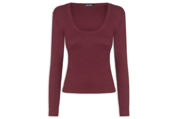 Blusa Feminina Decote Quadrado Basic - Vermelho