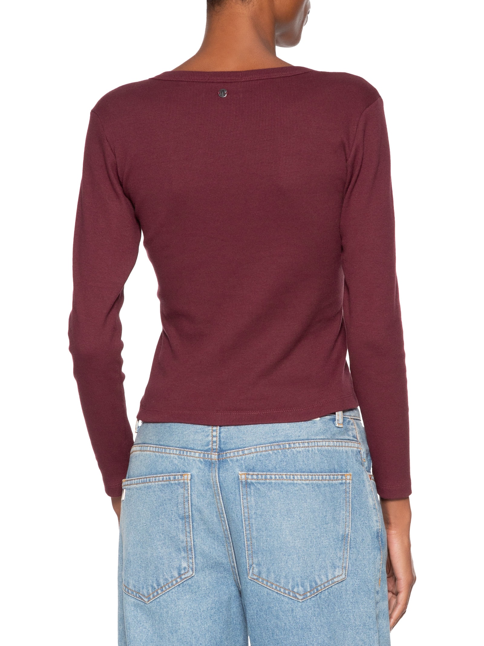 Blusa Feminina Decote Quadrado Basic Vermelho Animale Jeans