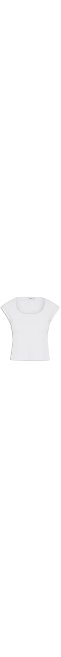 Blusa Feminina Decote Quadrado sem Manga - Cinza