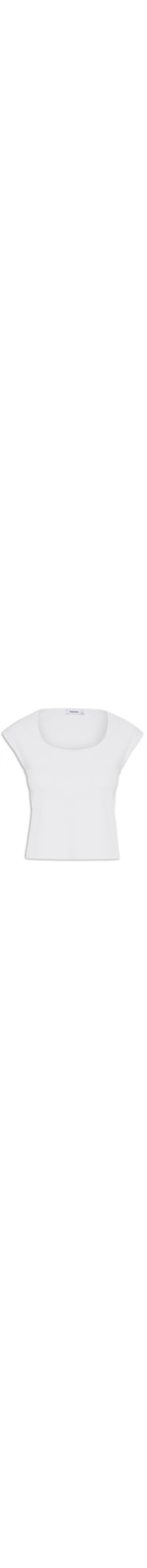 Blusa Feminina Decote Quadrado sem Manga - Cinza