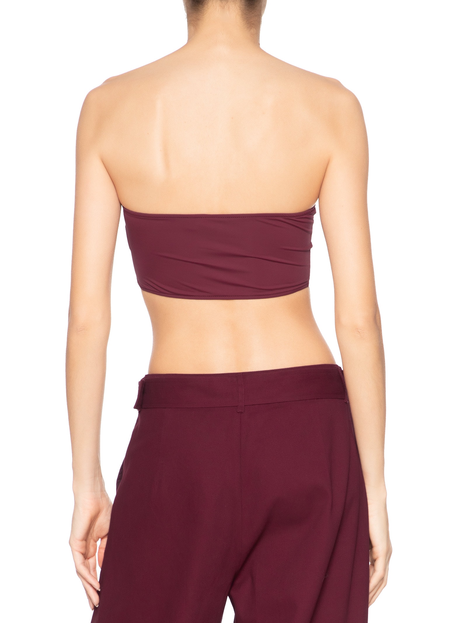 Blusa Feminina Decote Reto Artesanal Rendada Vermelho Farm