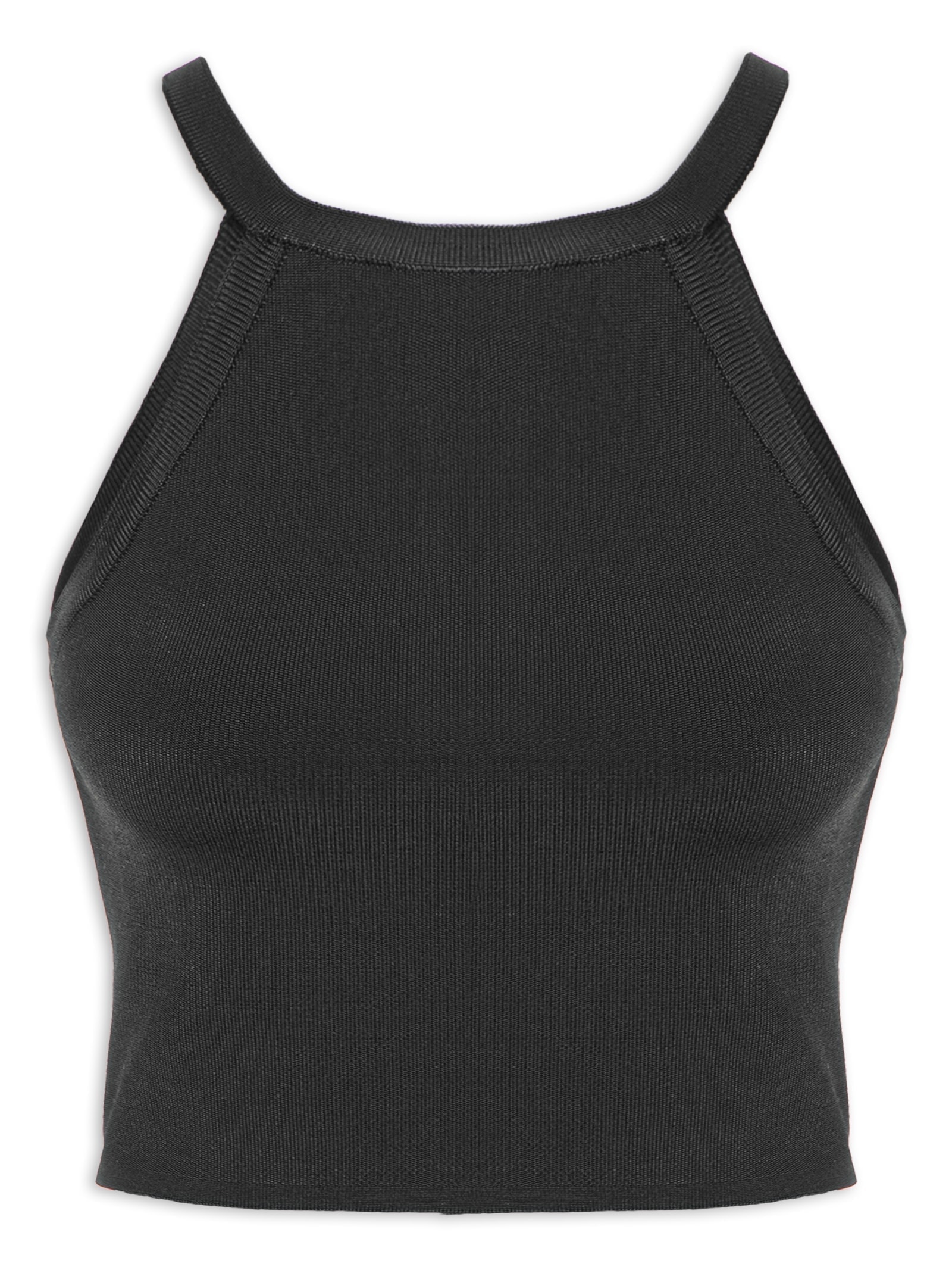 Blusa Feminina Decote Trapézio Preto '2Essential