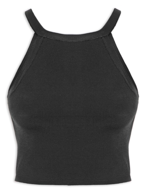 Blusa Feminina Decote Trapézio – Preto