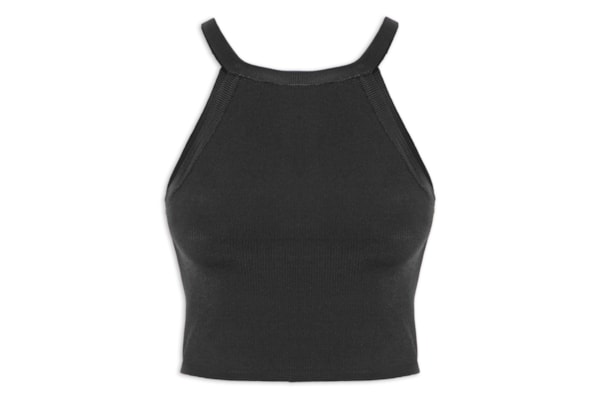 Blusa Feminina Decote Trapézio - Preto