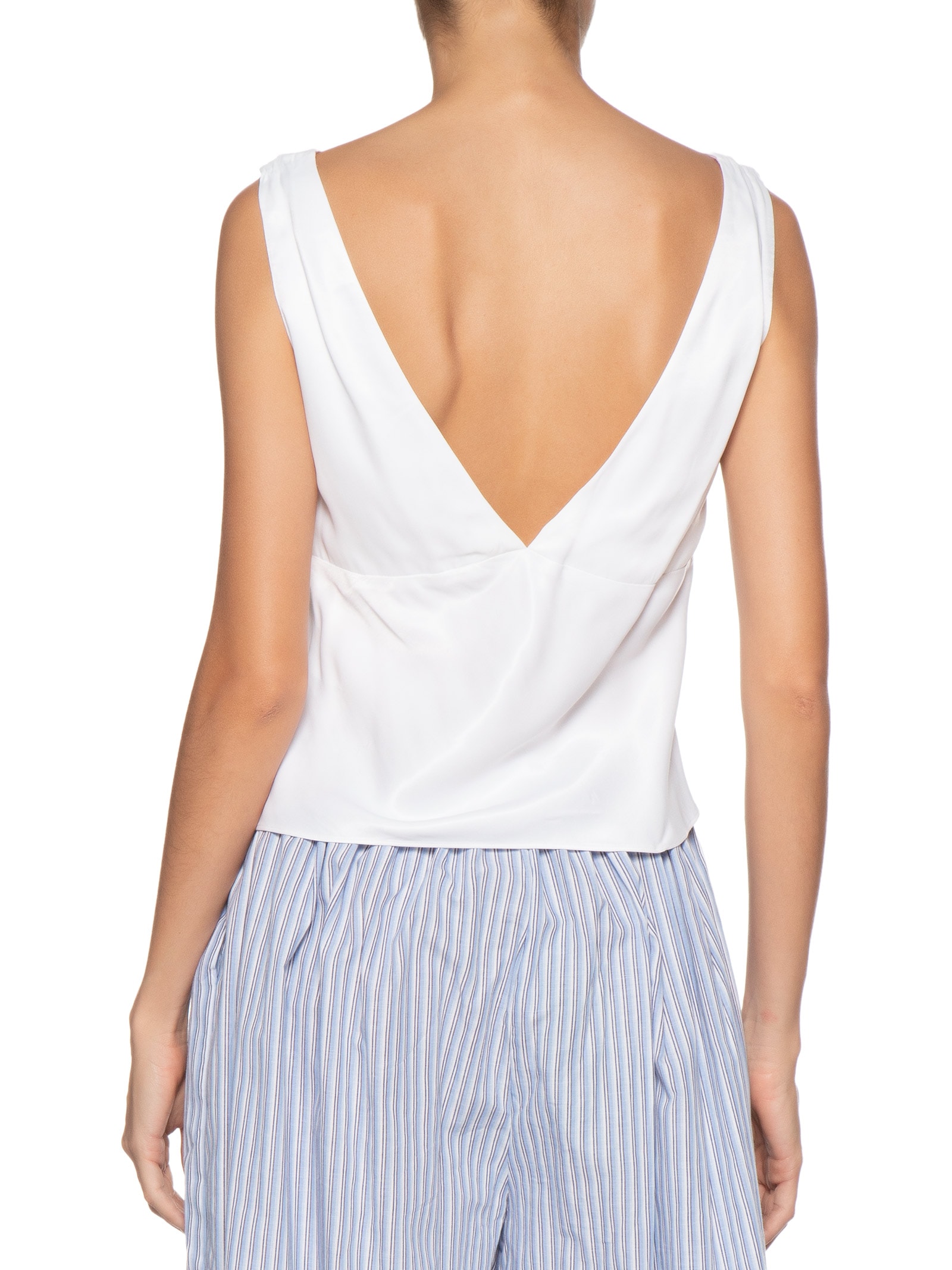 Blusa Feminina Decote V Branco Farm