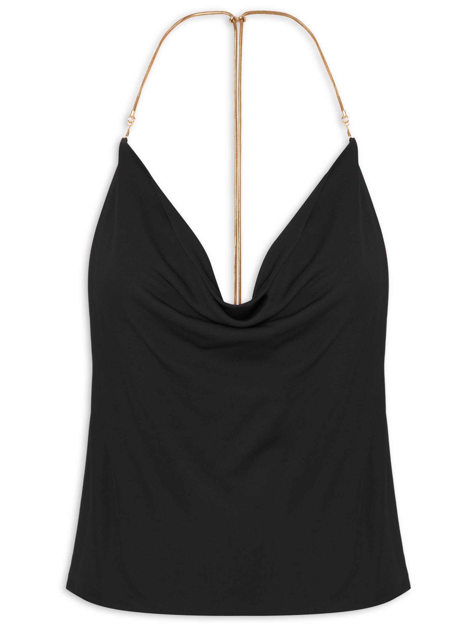 Blusa Feminina Degagê Alça Metal Preto Animale