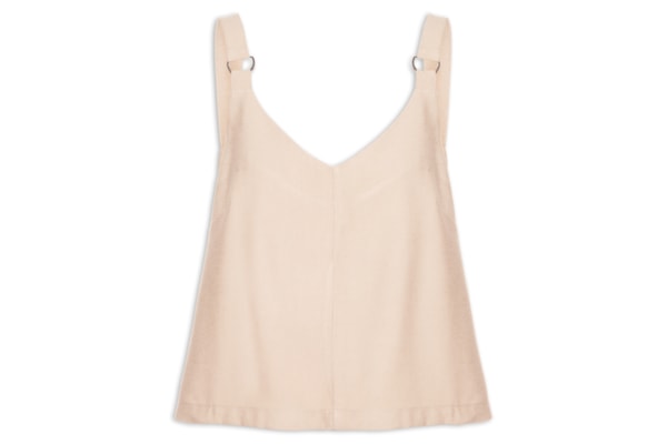 Blusa Feminina Detalhe Alça - Bege