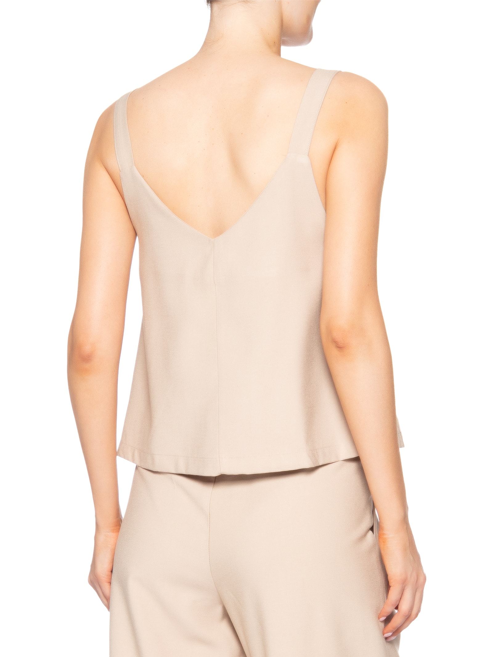 Blusa Feminina Detalhe Alça Bege Basiq