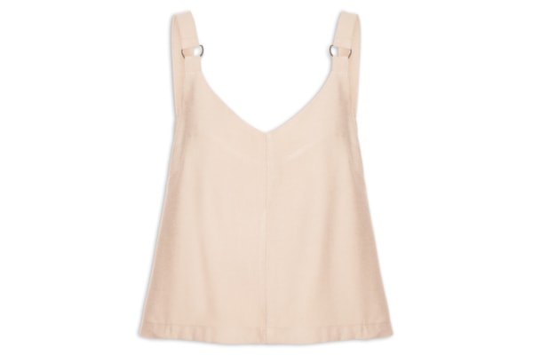 Blusa Feminina Detalhe Alça - Bege