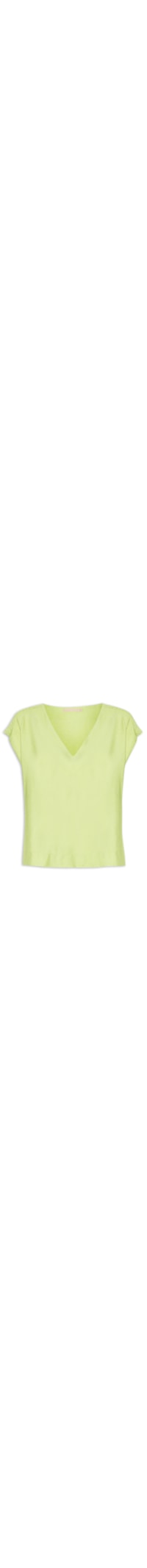 Blusa Feminina Detalhe Drapeado Ombros - Verde