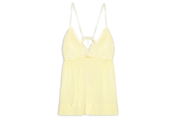 Blusa Feminina Detalhe Renda  – Amarelo