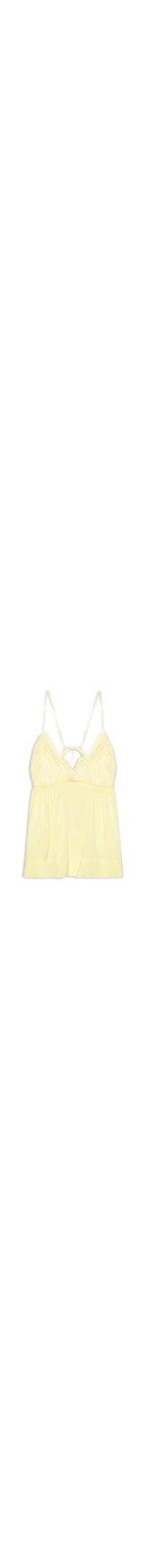 Blusa Feminina Detalhe Renda – Amarelo