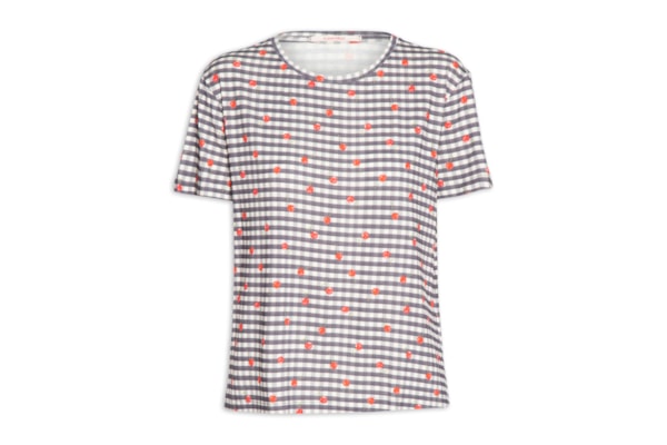 Blusa Feminina Digital Cerejinhas - Azul