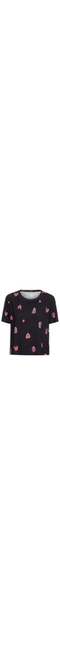 Blusa Feminina Digital Est Ternura - Preto