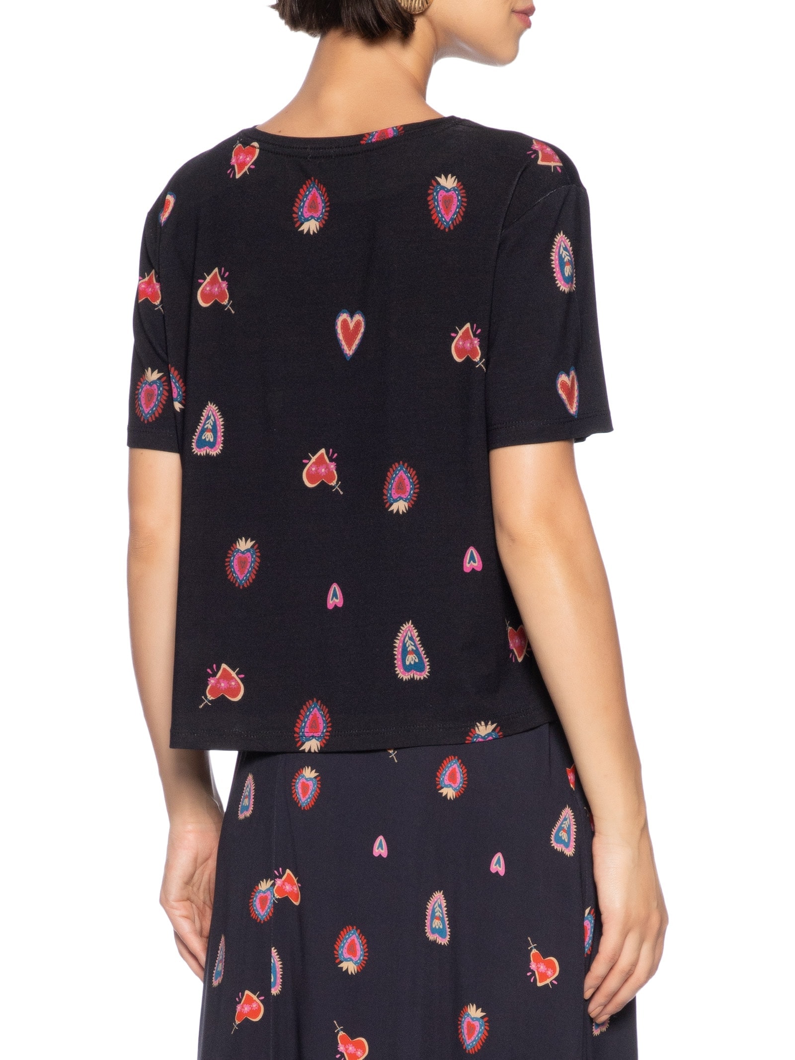 Blusa Feminina Digital Est Ternura Preto Cantão