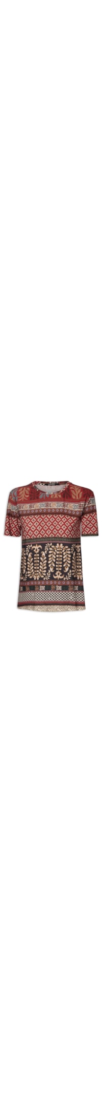 Blusa Feminina Digital Estampa Ravena - Vermelho