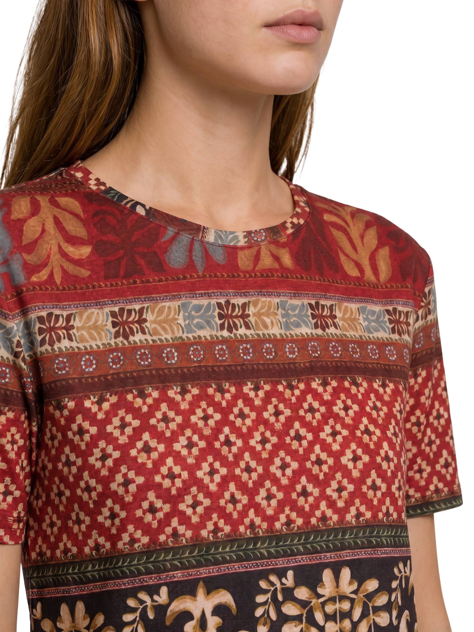 Blusa Feminina Digital Estampa Ravena Vermelho Cantão