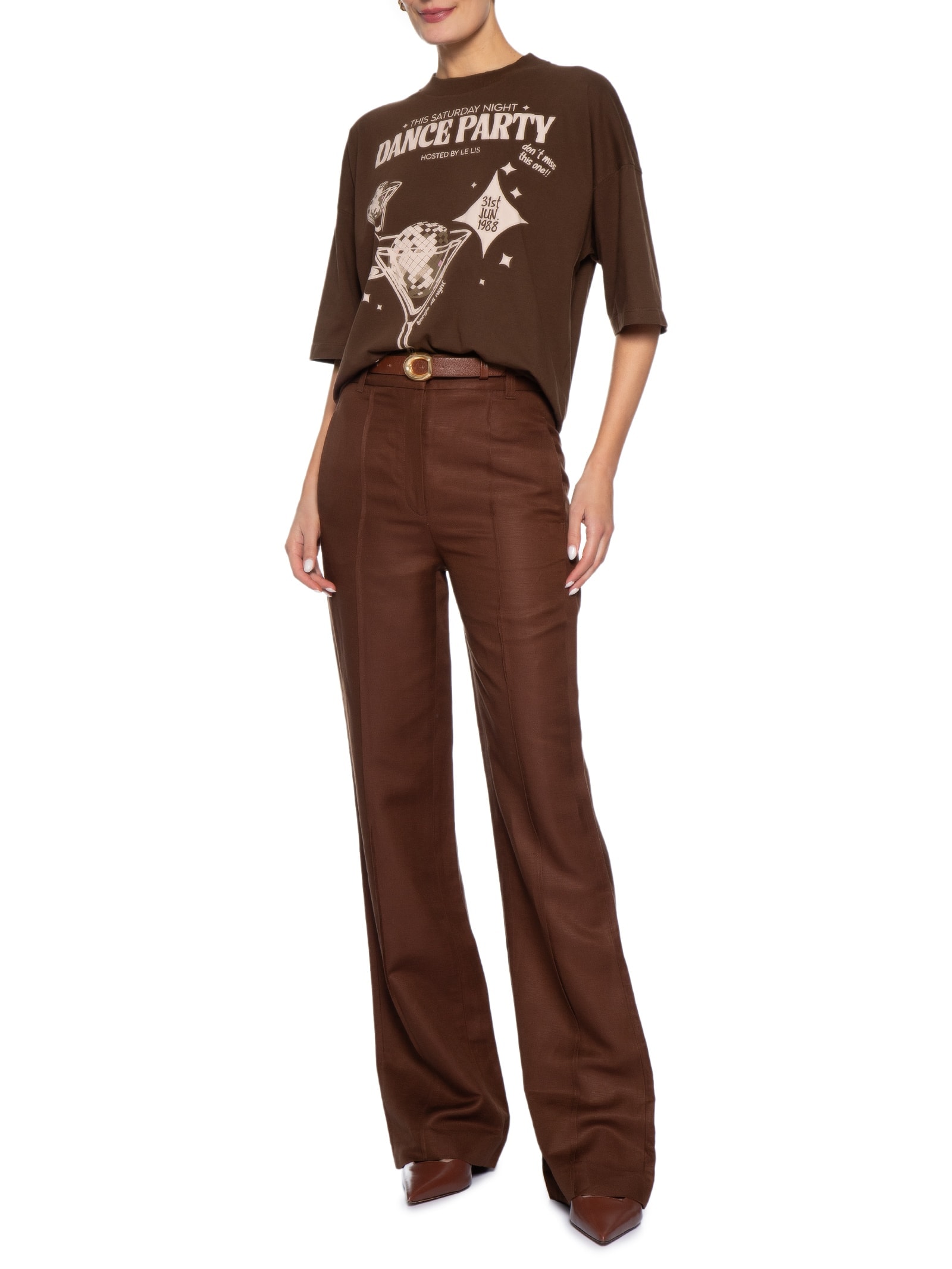 Blusa Feminina Disco Party – Marrom Le Lis