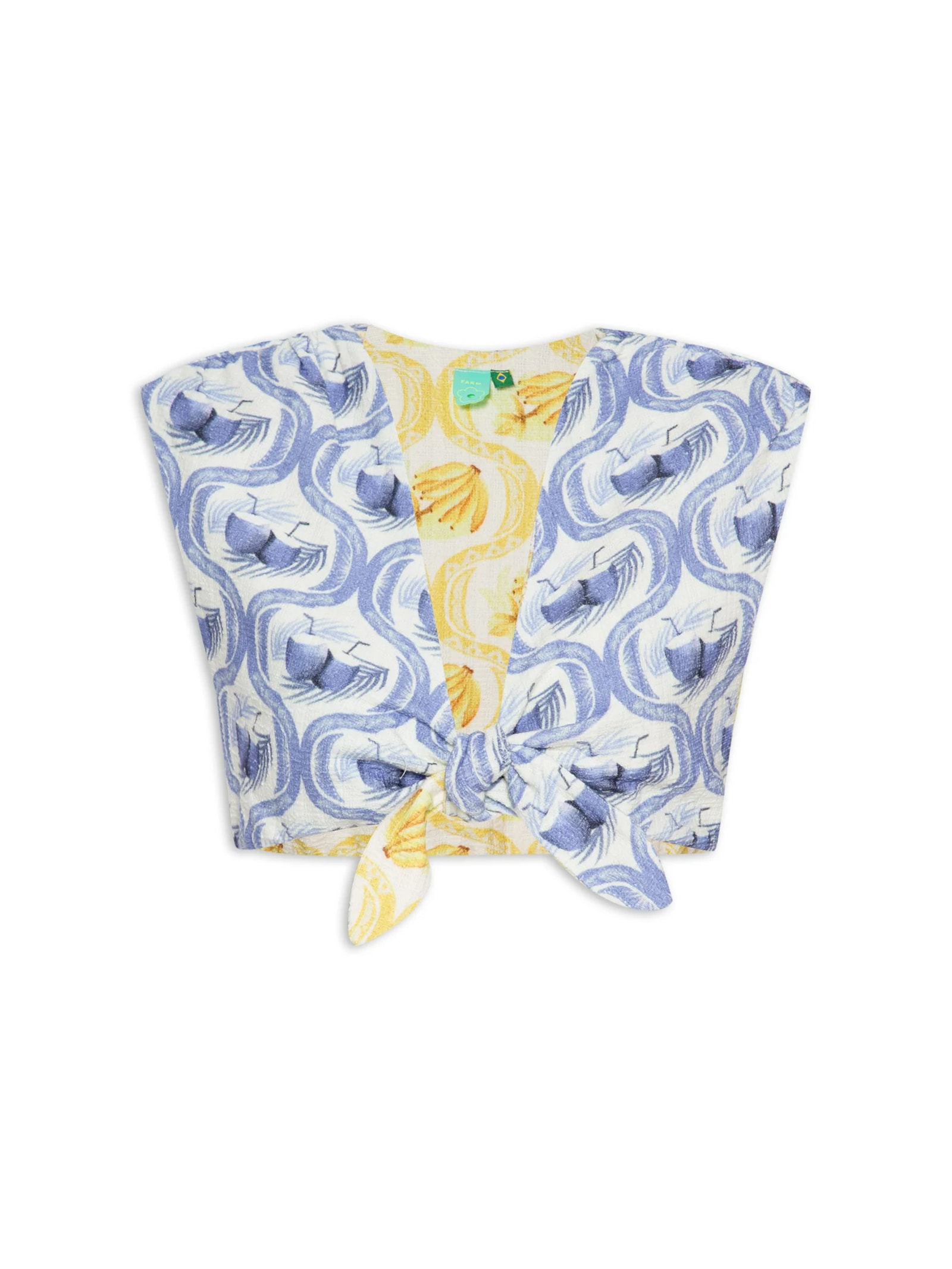 Blusa Feminina Double Lembrança De Verão Azul Farm