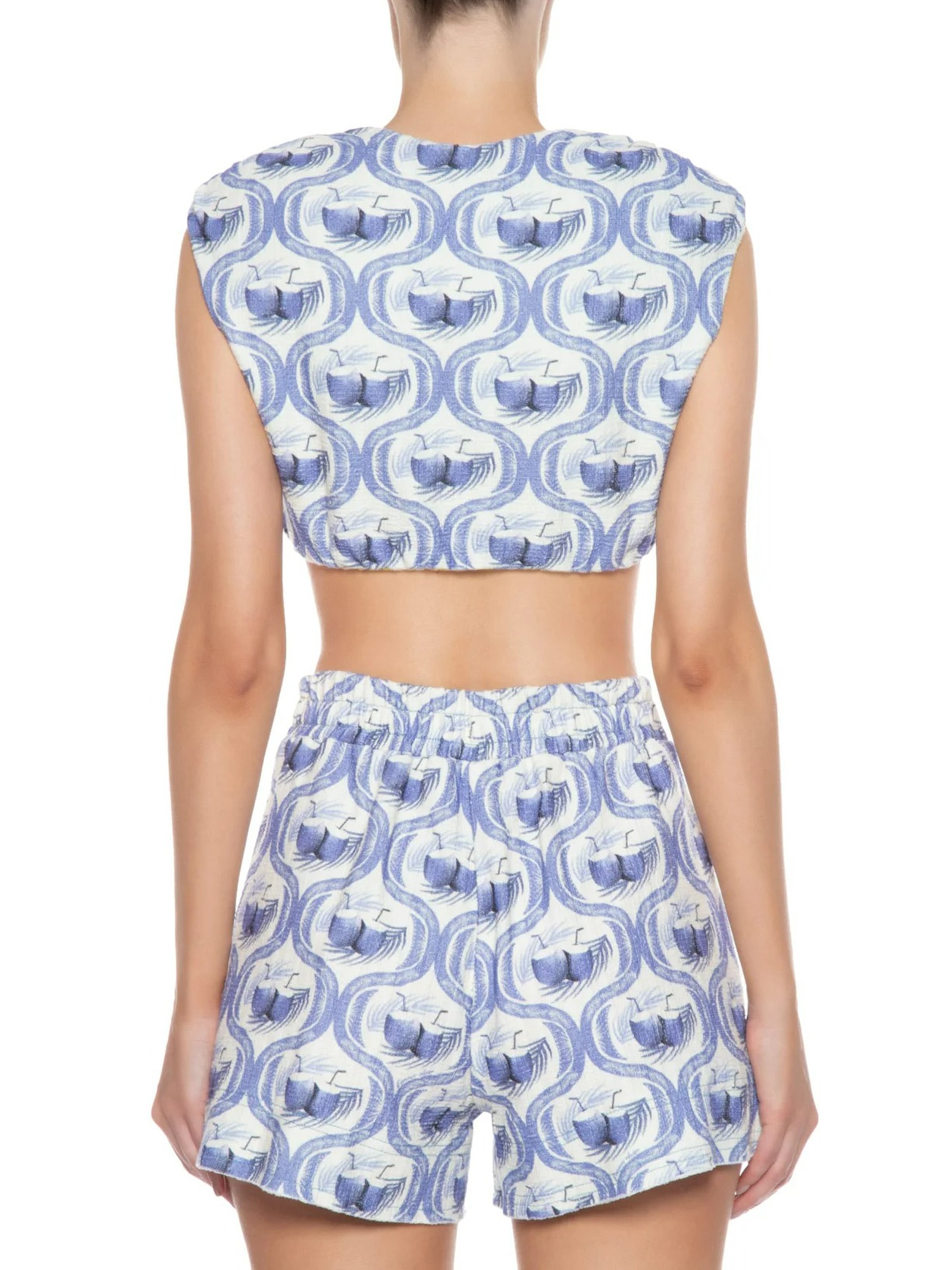 Blusa Feminina Double Lembrança De Verão Azul Farm