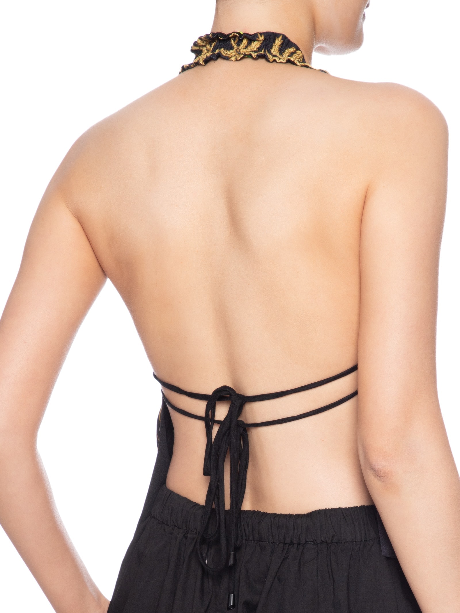  Blusa Feminina Double Lenço Trancoso Preto Farm