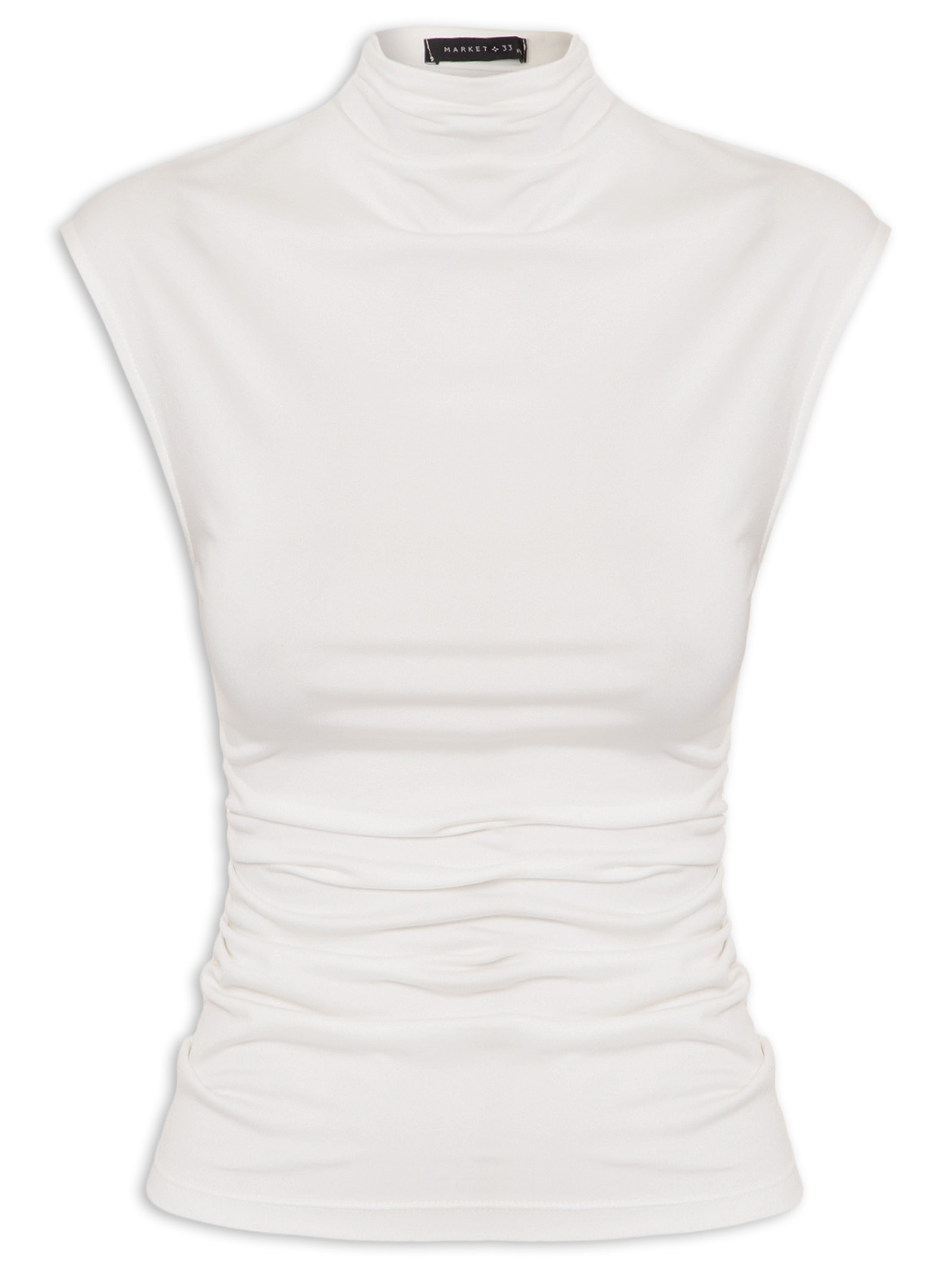 Blusa Feminina Drapeada Off White Market 33