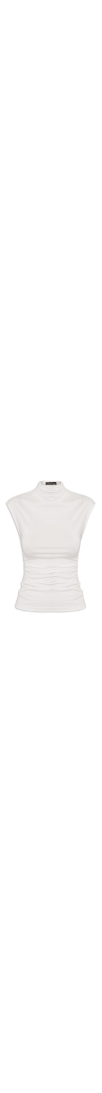 Blusa Feminina Drapeada - Off White