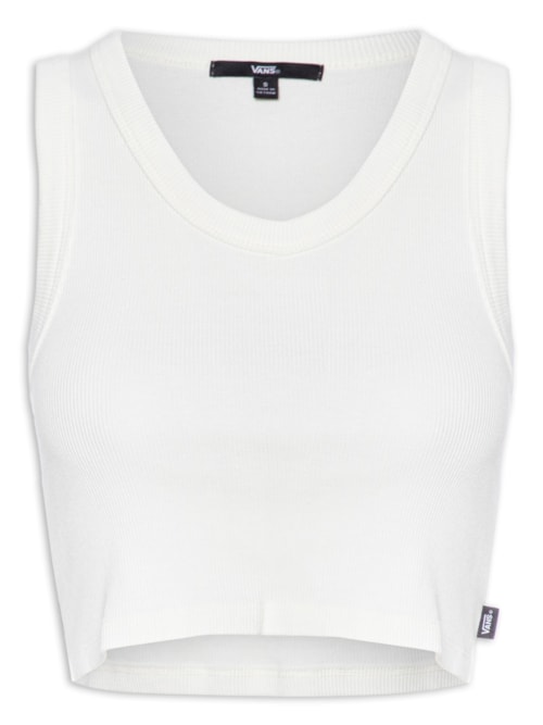 Blusa Feminina Drew RIB Tank - Branco Vans - Blusa Feminina Drew RIB Tank - Branco