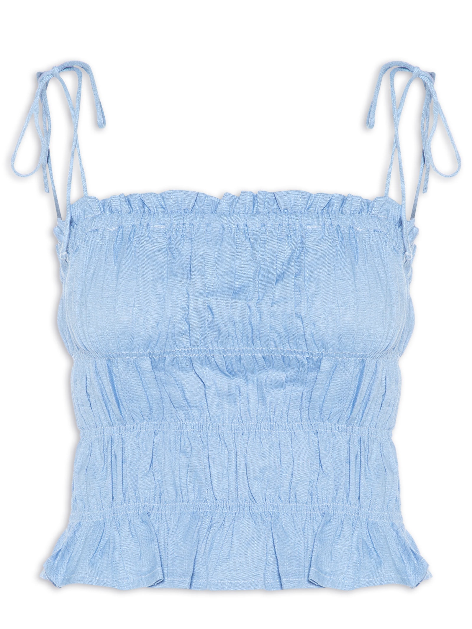 Blusa Feminina Drica Porto  Azul Panô