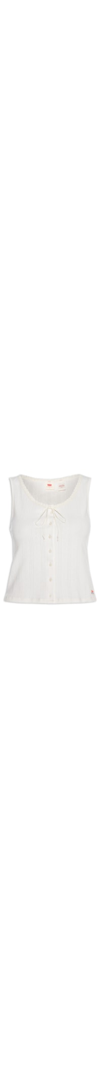 Blusa Feminina Dry Goods Pointelle Lace Tank - Off White