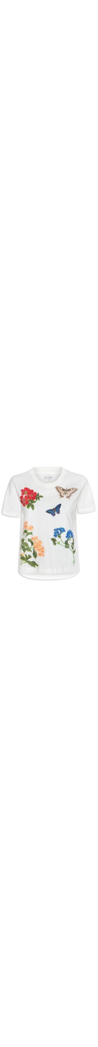 Blusa Feminina Elementos Botanic - Branco