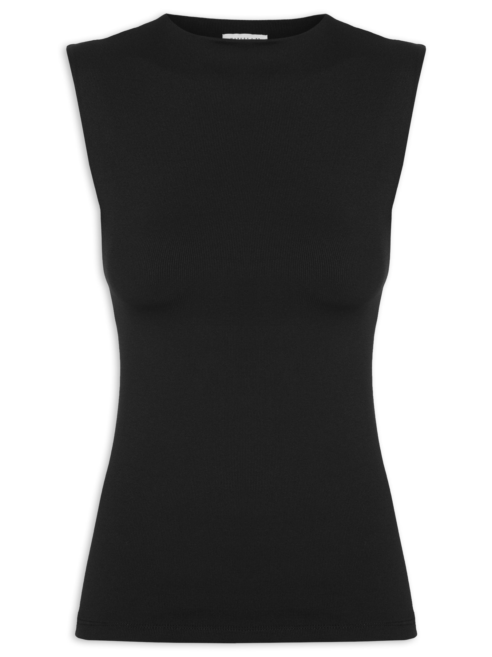 Blusa Feminina Em Malha Preto Market 33