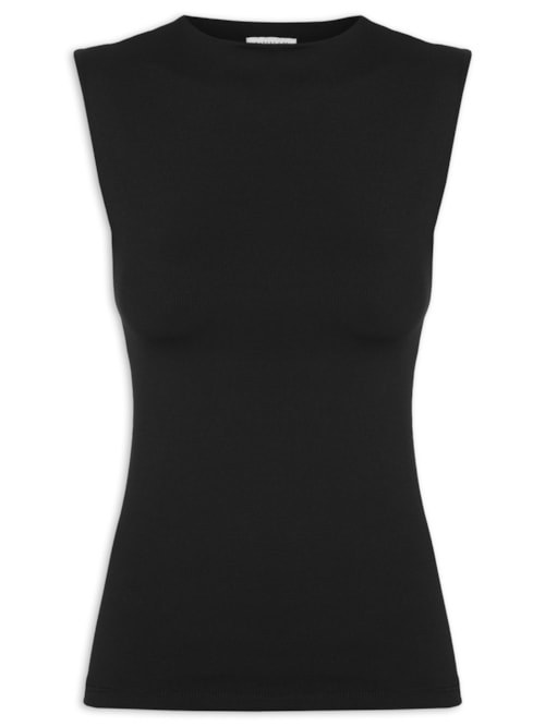 Blusa Feminina Em Malha – Preto