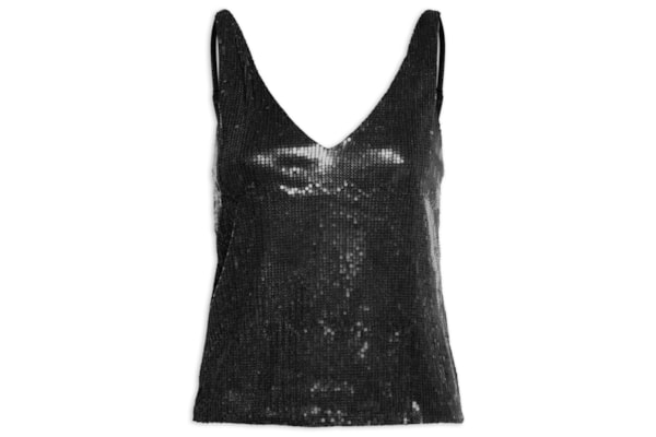 Blusa Feminina Em Paetê - Preto
