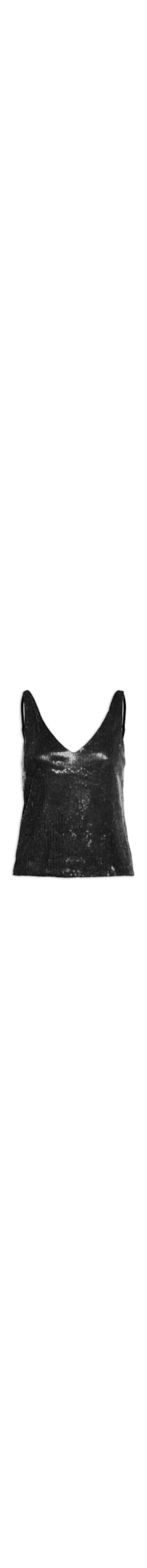 Blusa Feminina Em Paetê - Preto