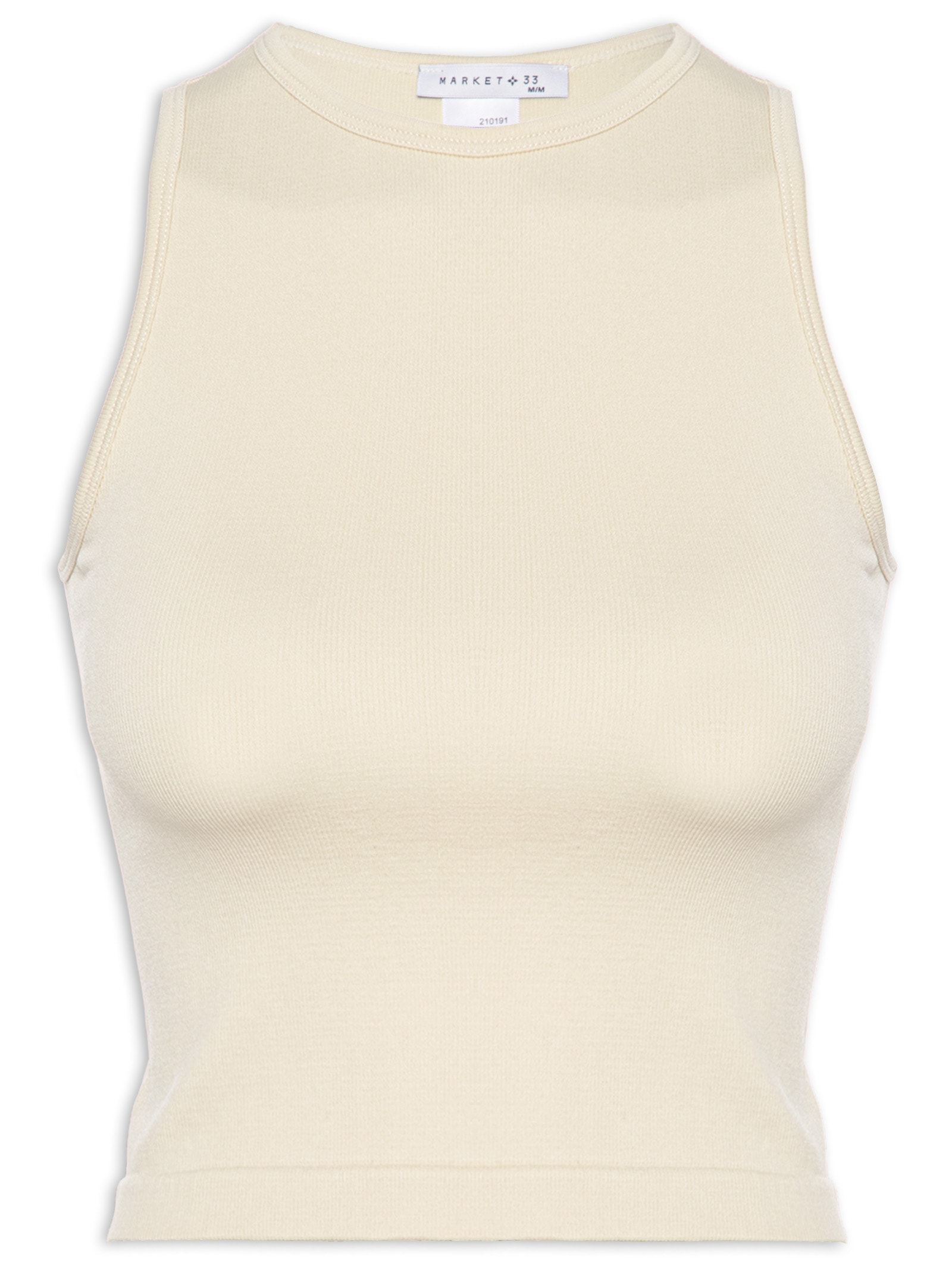 Blusa Feminina Em Poliamida Bege Market 33