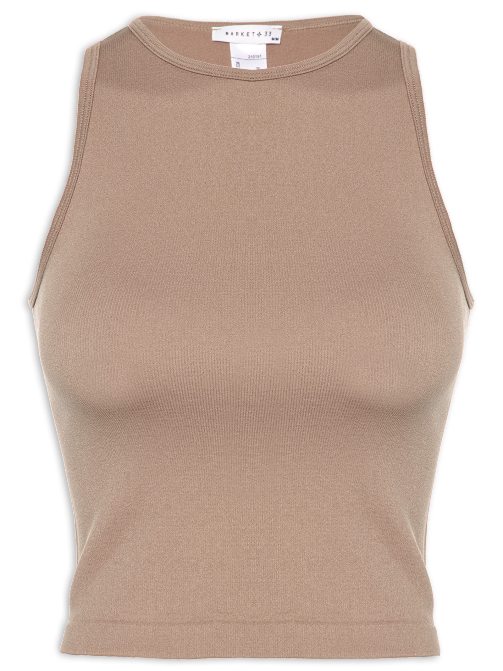 Blusa Feminina Em Poliamida Marrom Market 33