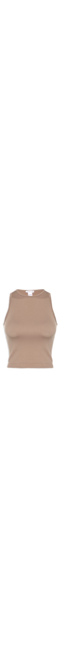 Blusa Feminina Em Poliamida - Marrom