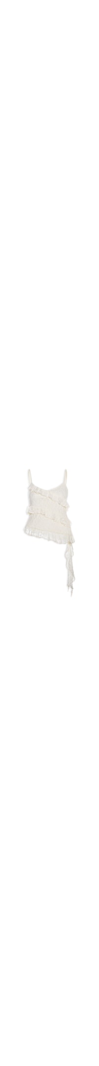 Blusa Feminina em Renda com Babados - Off White