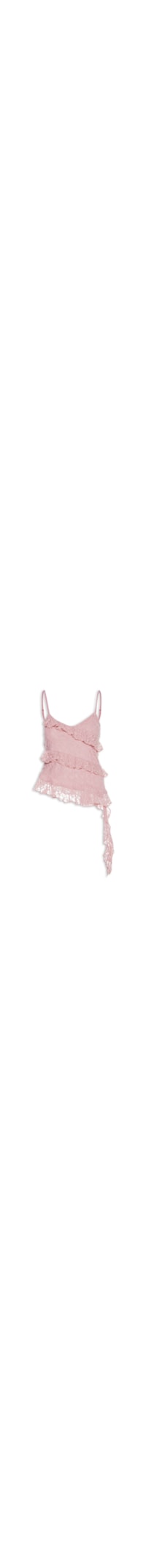 Blusa Feminina em Renda com Babados - Rosa