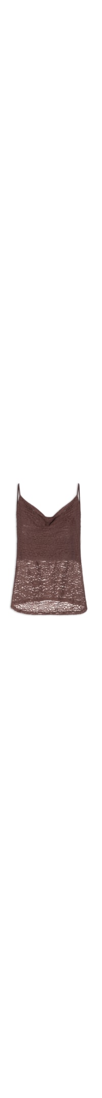 Blusa Feminina Em Renda - Marrom