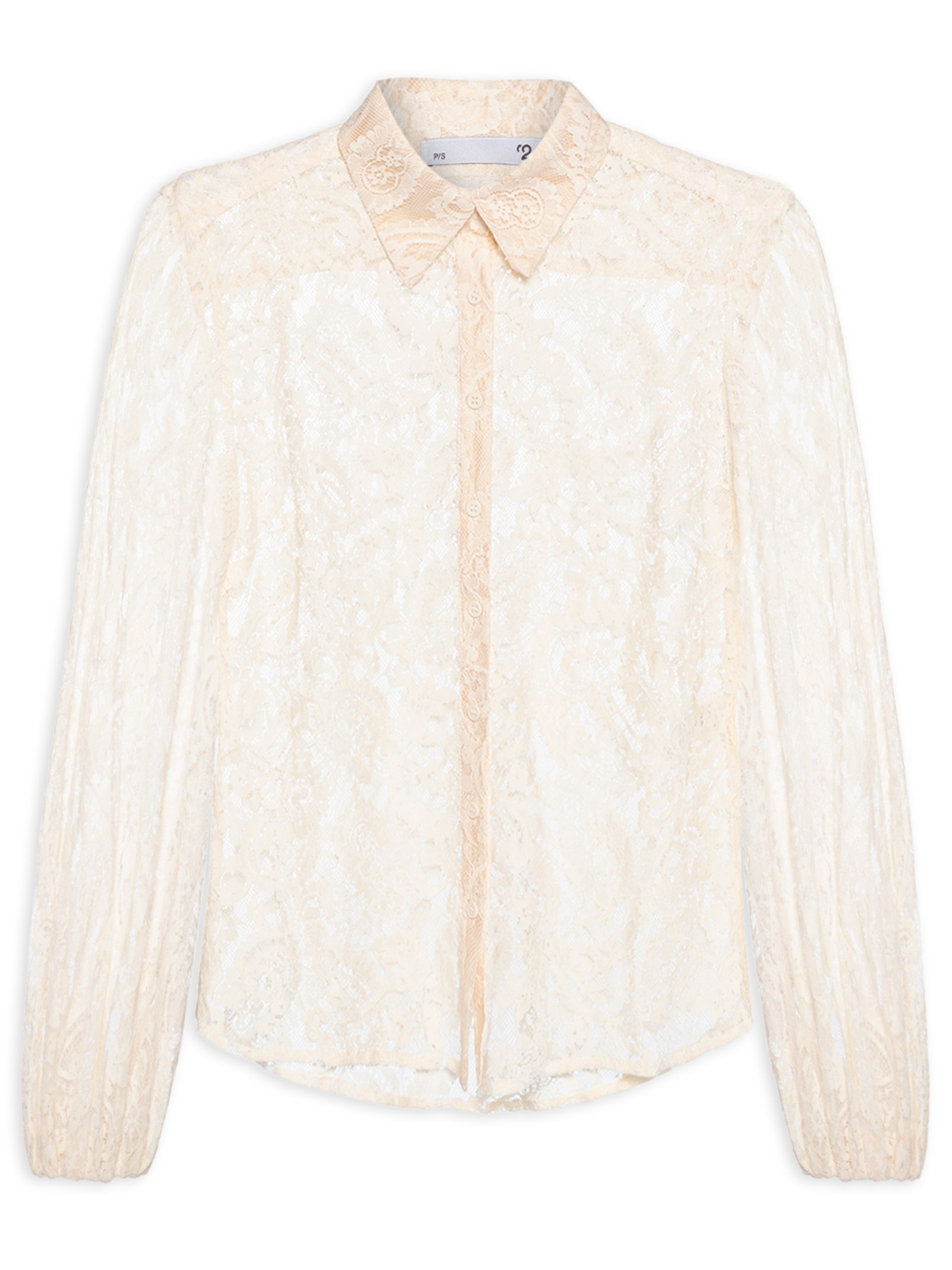 Blusa Feminina Em Renda Off White '2Essential
