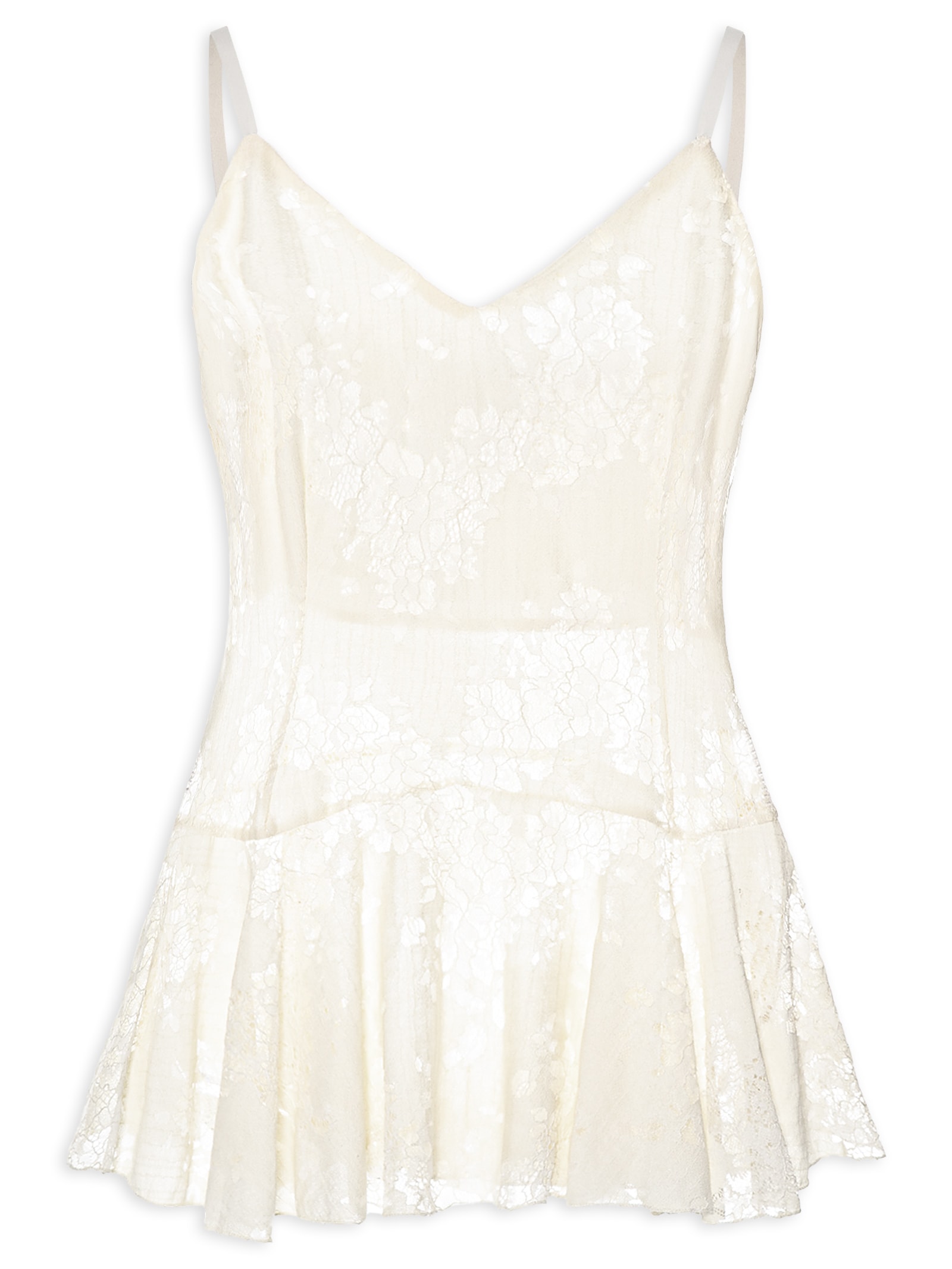 Blusa Feminina Em Renda Off White Market 33