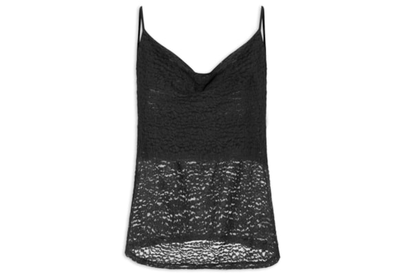 Blusa Feminina Em Renda - Preto