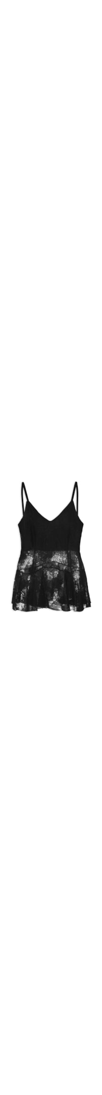 Blusa Feminina Em Renda - Preto