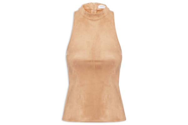 Blusa Feminina Em Suede - Bege 