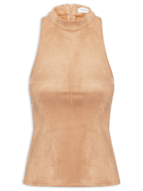 Blusa Feminina Em Suede – Bege