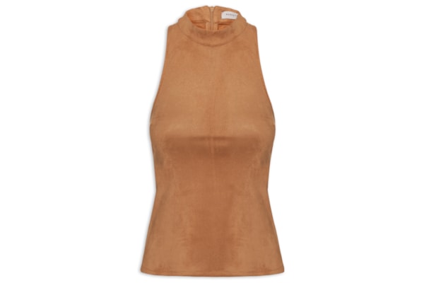 Blusa Feminina Em Suede - Marrom