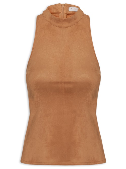 Blusa Feminina Em Suede – Marrom