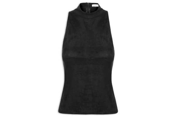 Blusa Feminina Em Suede - Preto